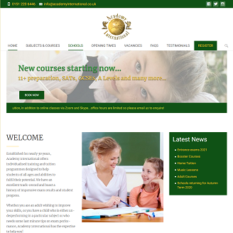 Tutoring Agency Transactional Website